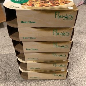 6 boxes of Optavia Flavors of Home beef stew. Expiration 3/2023